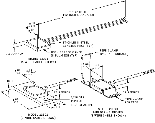 Strapon Surface Sensor Drawings